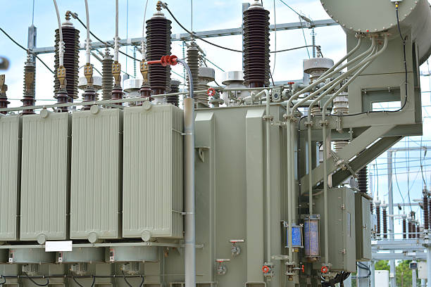 Electrical Transformer. High-Voltage Transformer, Low-Voltage Transformer