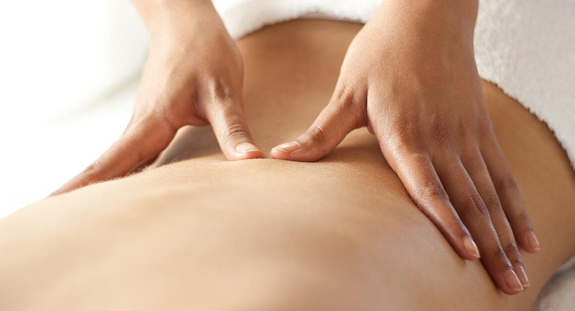 Massage treatment for back pain